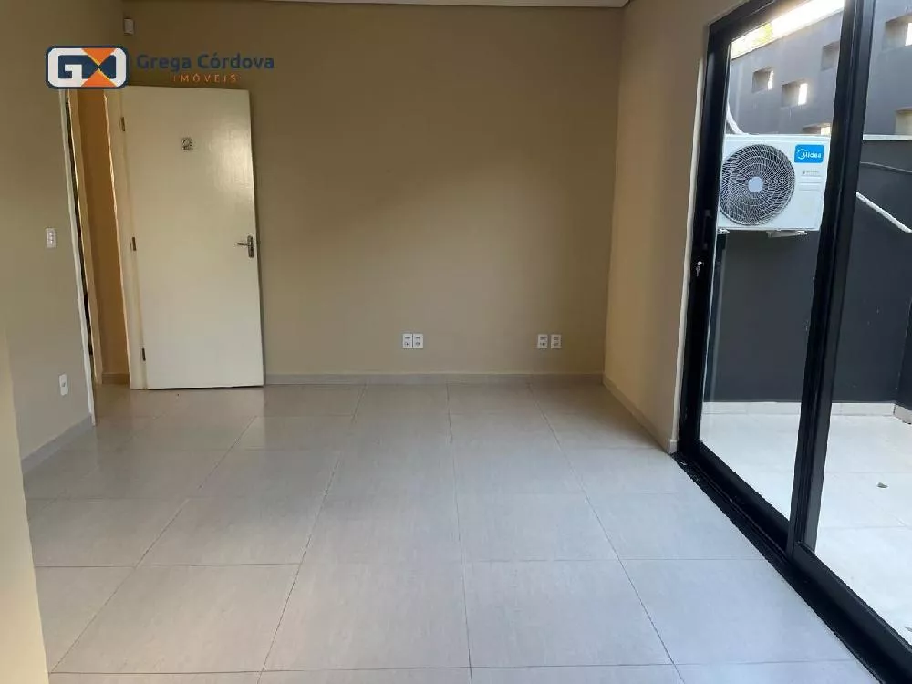 Sala comercial com varanda 